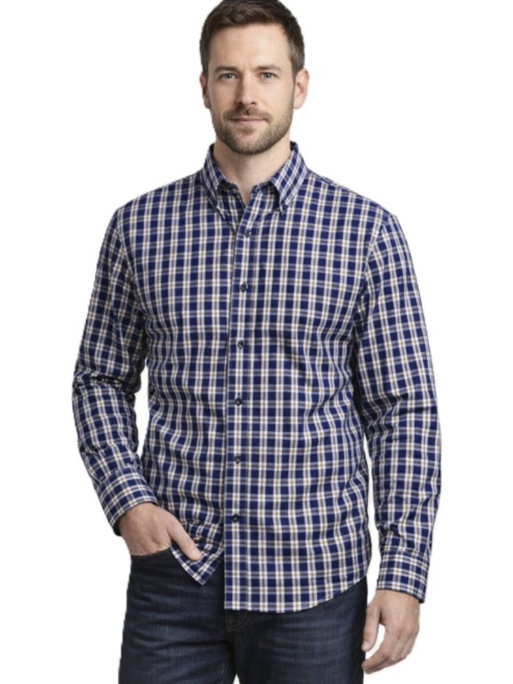 Club Room Long Sleeve Button-Down Shirt